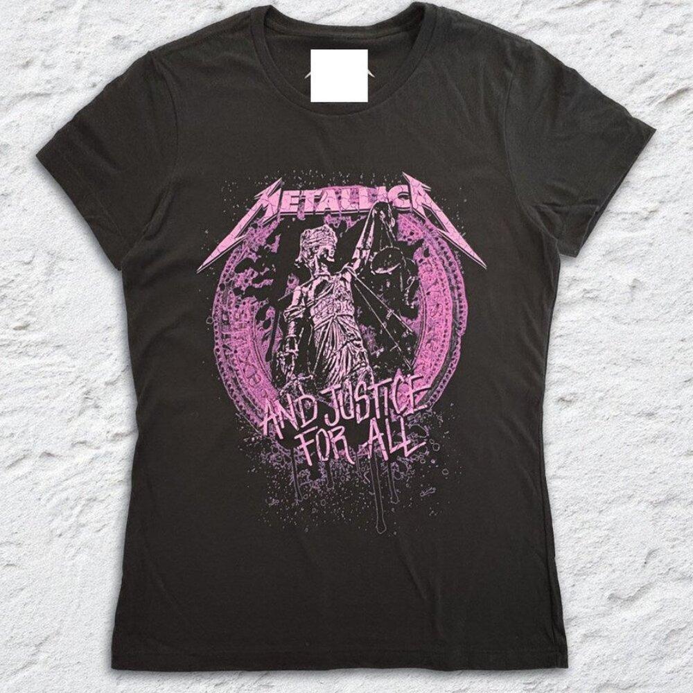 Metallica Gilded Justice Womens Metal Graphic T-Shirt
